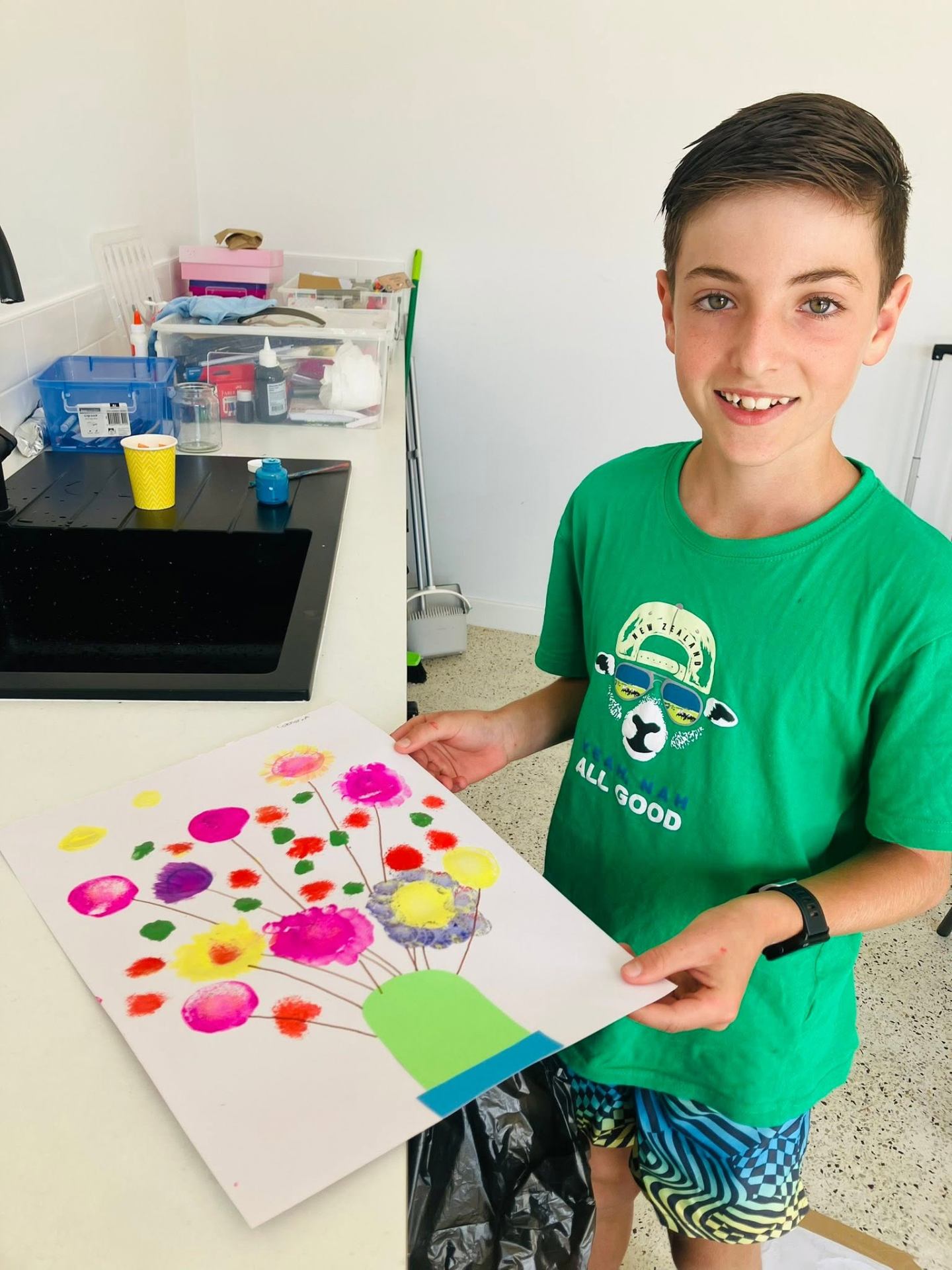 Flower Print Art project